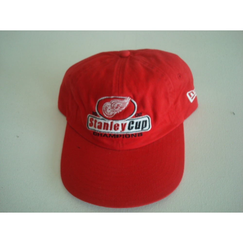 DETRIT RED‎ WINGS CHAMPS 2002   00S STRAPBACK GOLF BEACH HAT CAP VINTAGE EE2